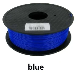 Белый Цвет 3d принтер накаливания PLA/ABS 1,75 мм/3 мм 1 кг цена - Цвет: Синий