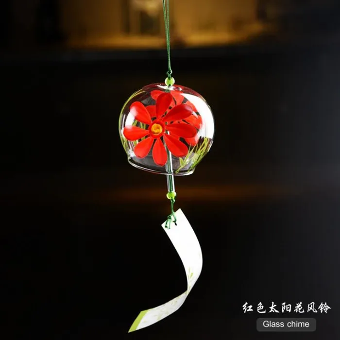 120 шт./упак. большая сумка 7 см* 8 см ручной Drwaing glass Windchime Топ популярный друг подарок Windchime красивый подвесной домашний декоративный - Цвет: 120pcs r-sunflower D