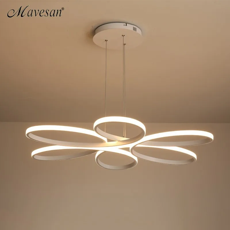 Buy Modern led chandelier lighting for living room bedroom dining room indoor home lustre chandelier lamp AC90v 260v lampadario