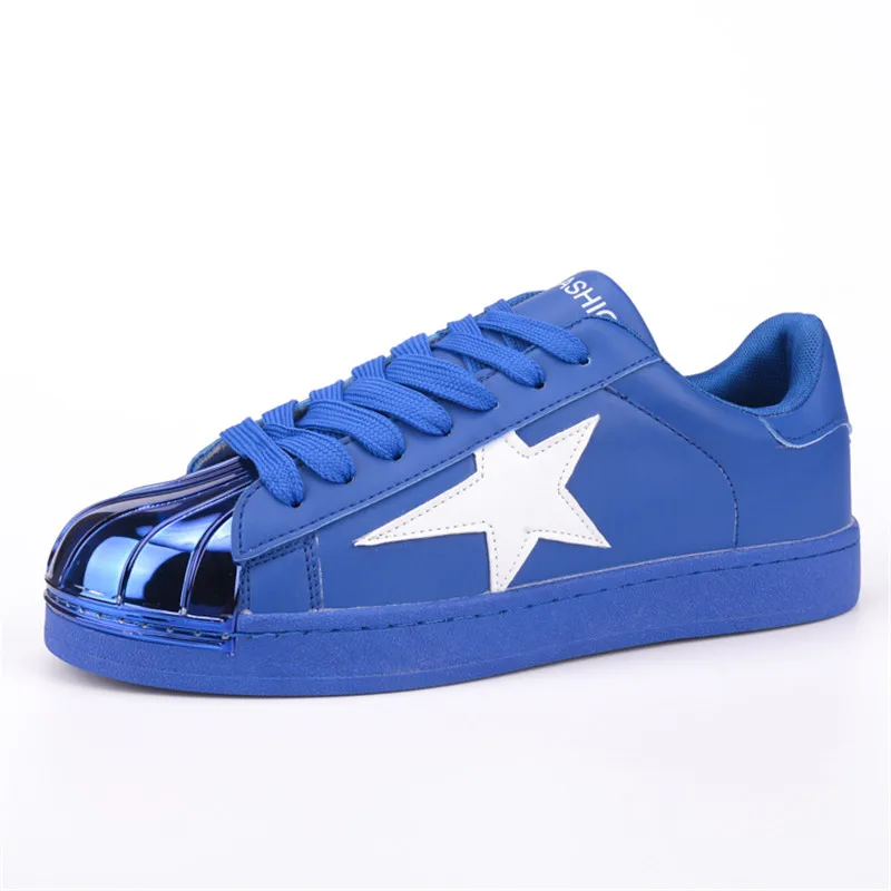 

Shell head Skate Shoes men Casual Flats Heels Round Toe Black  Autumn Comfort men's shoes black COUPLE shoes