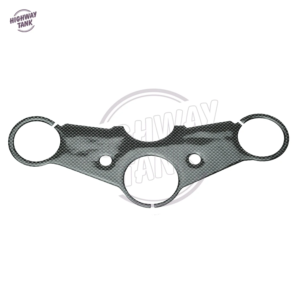 

1 Pcs Motorcycle Carbon Fiber Pattern Top Triple Clamp Yoke Sticker case for HONDA CB400 VTEC III 2003-2008
