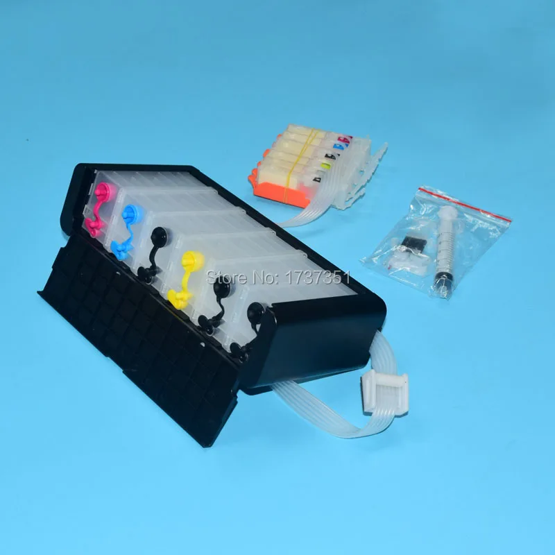 6 لون كيبك لكانون pgi cli-دعم نظام الحبر طابعة لكانون mg6350 MG7150 iP8750
