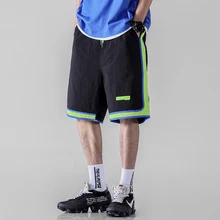 Мужская модная уличная одежда хип-хоп шорты шаровары короткие брюки летние свободные повседневные спортивные шорты мужские спортивные штаны