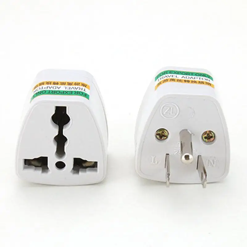 1 шт. Универсальное зарядное устройство для путешествий в Великобритании, США, Австралии, ЕС, переменного тока - Цвет: US Triangle Plug