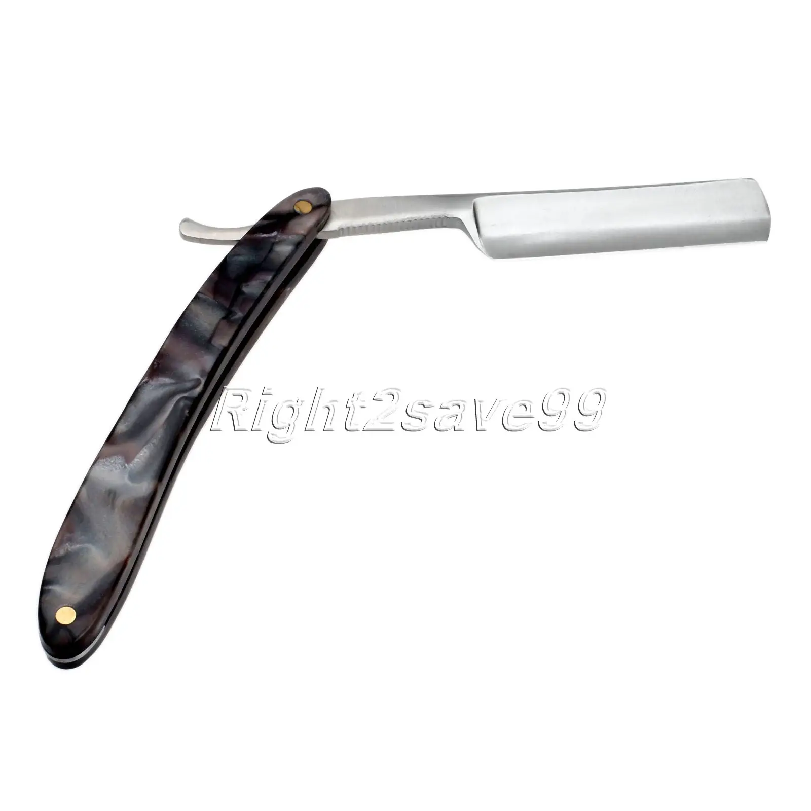 Steel Straight Blade Barber Shaving Safety Razors Folding Knife Shaver