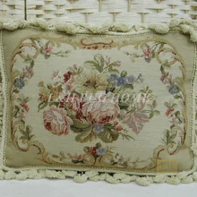 15 K 1" X 16" игольная Подушка, ручная вязанная Подушка с розами Цветочный дизайн без вставок