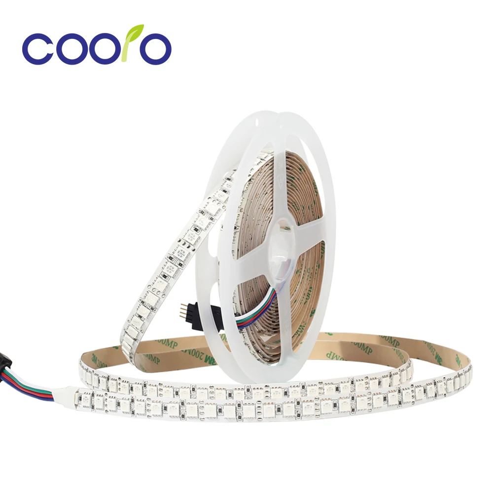 SMD 5050 120 светодиодов/метр одной линии rgb гибкие Светодиодные ленты свет