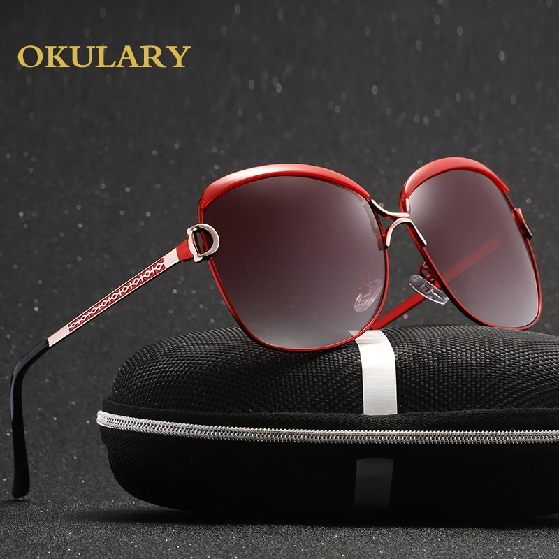 Meilleur 2019 femmes lunettes de soleil polarisées 5 couleurs cadre en métal UV400 Lady lunettes viennent avec boîte