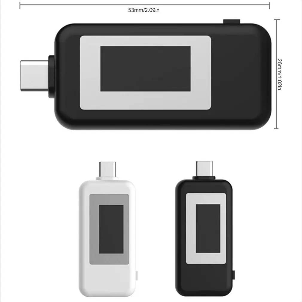 Usb type C Тестер Многофункциональный ЖК цифровой измеритель напряжения тока