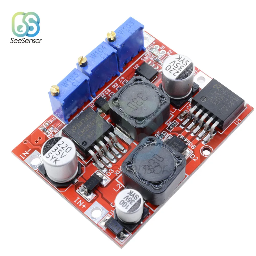 Dc-Dc Step Up Down Boost Voltage Converter Module Lm2577S Lm2596S Power OX 