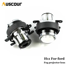 2,5 дюймов противотуманные Биксеноновые линзы проектора для Ford Nissan Honda Renault Auto full mater H11 ксеноновые лампы передних фар