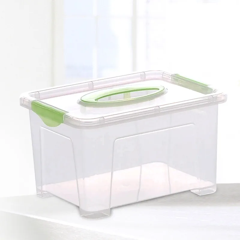 

Covered thickening jewelry sundry receive a box transparent locker sorting box plastic receive box 2.5 L