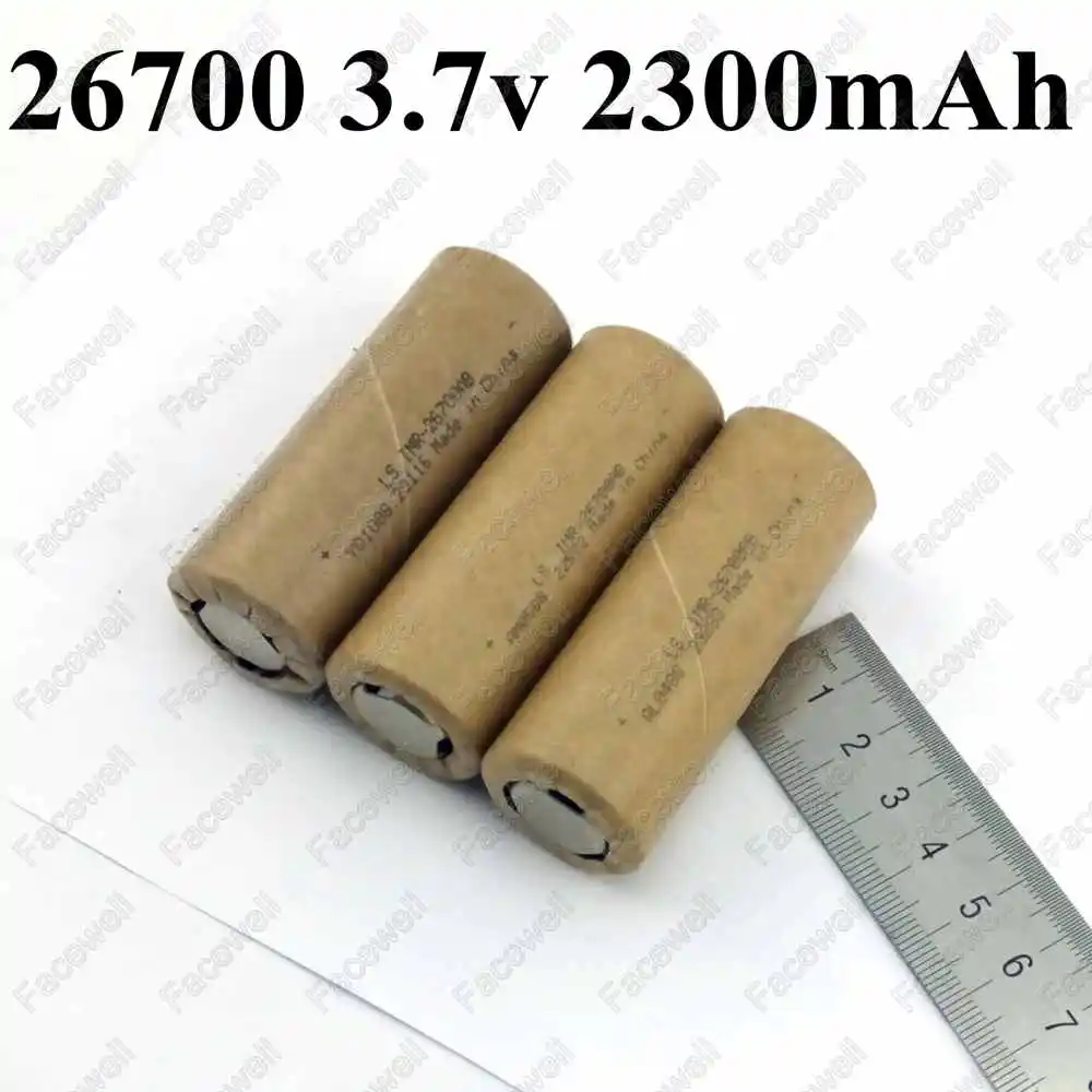 10 шт. подлинный GTK 26700 2300 mah vs 26650 Li-Ion 2200 mah 3,7 v аккумулятор 2200 mah аккумуляторные батареи высокая скорость 20A для электронной сигареты мод