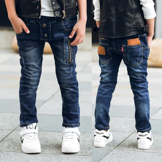 2019 autumn winter cotton pants boys jeans kids stylish fashion trousers pencil pants roupas infantis menina leggings 2