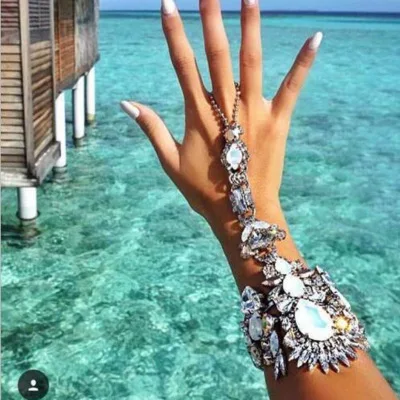

Women Crystal Bangle Wedding Prom Homcoming Party Jewelry Bangle