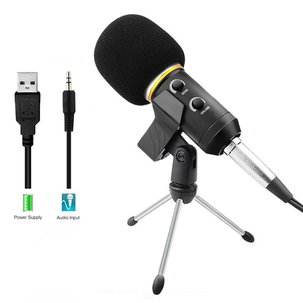 Professional Microphone Wired Recording USB Condenser Microphones With