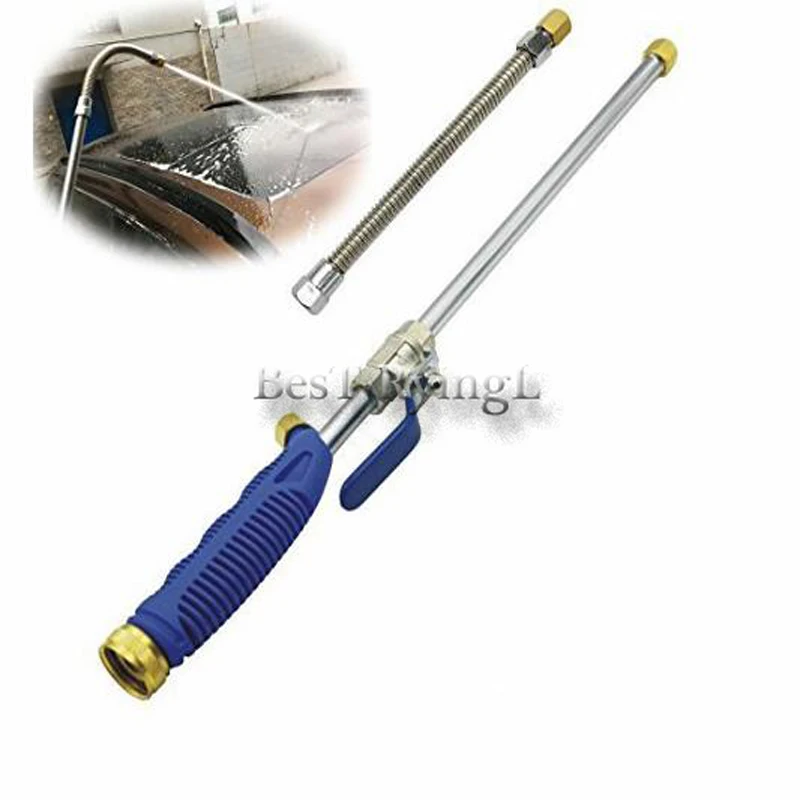 

LL Metal High pressure power water gun Washer Water Jet Hose Wand Nozzle Sprayer Column Garden Home Car Cleaning Tool