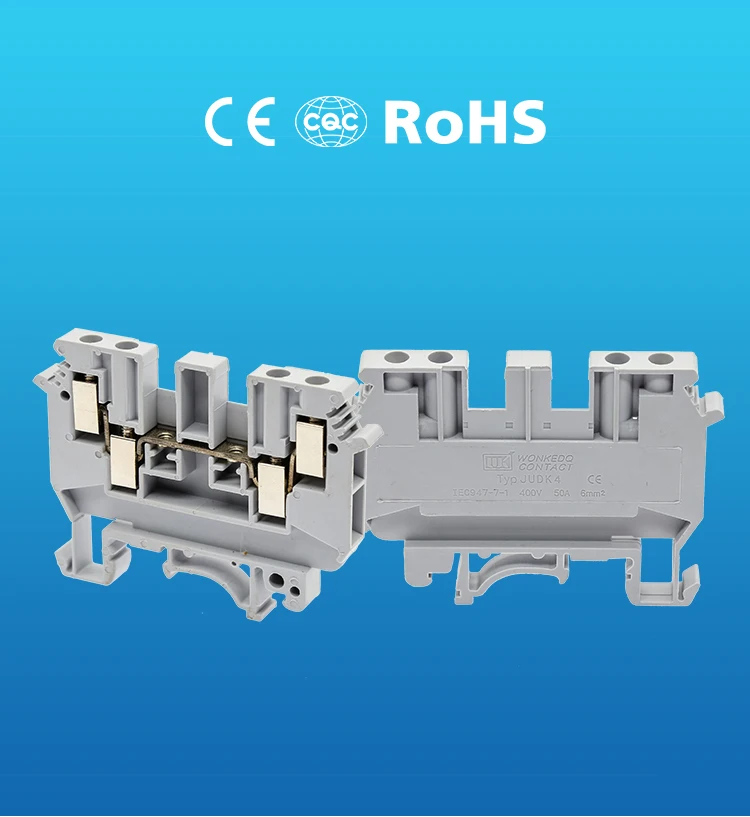 10 шт. UDK-4 клеммные блоки на din-рейку вместо Феникса контактная подача через винтовое соединение многожильный терминал UDK4
