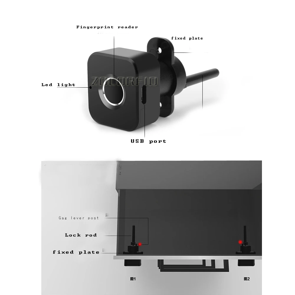 USB Перезаряжаемый Умный Замок без ключа отпечатков пальцев замок Противоугонный ящик безопасности шкаф замок для чемодана