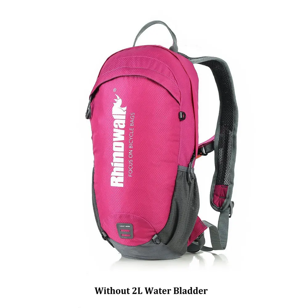 RHINOWALK велосипедный рюкзак+ 2L водный Пузырь Сверхлегкий Велоспорт 12L нейлон водонепроницаемый дышащий для езды на велосипеде сумки 2 цвета - Цвет: Rose Backpack