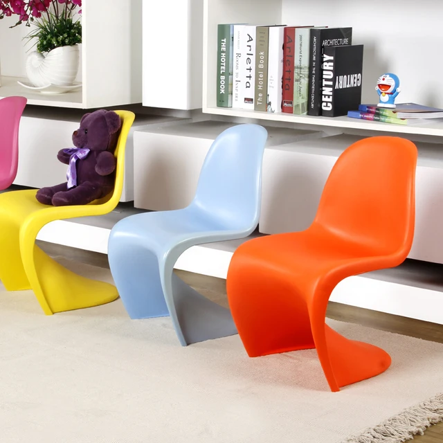 Modernes Design Kinder Kunststoff S Form Mode Esszimmerstuhl Moderne