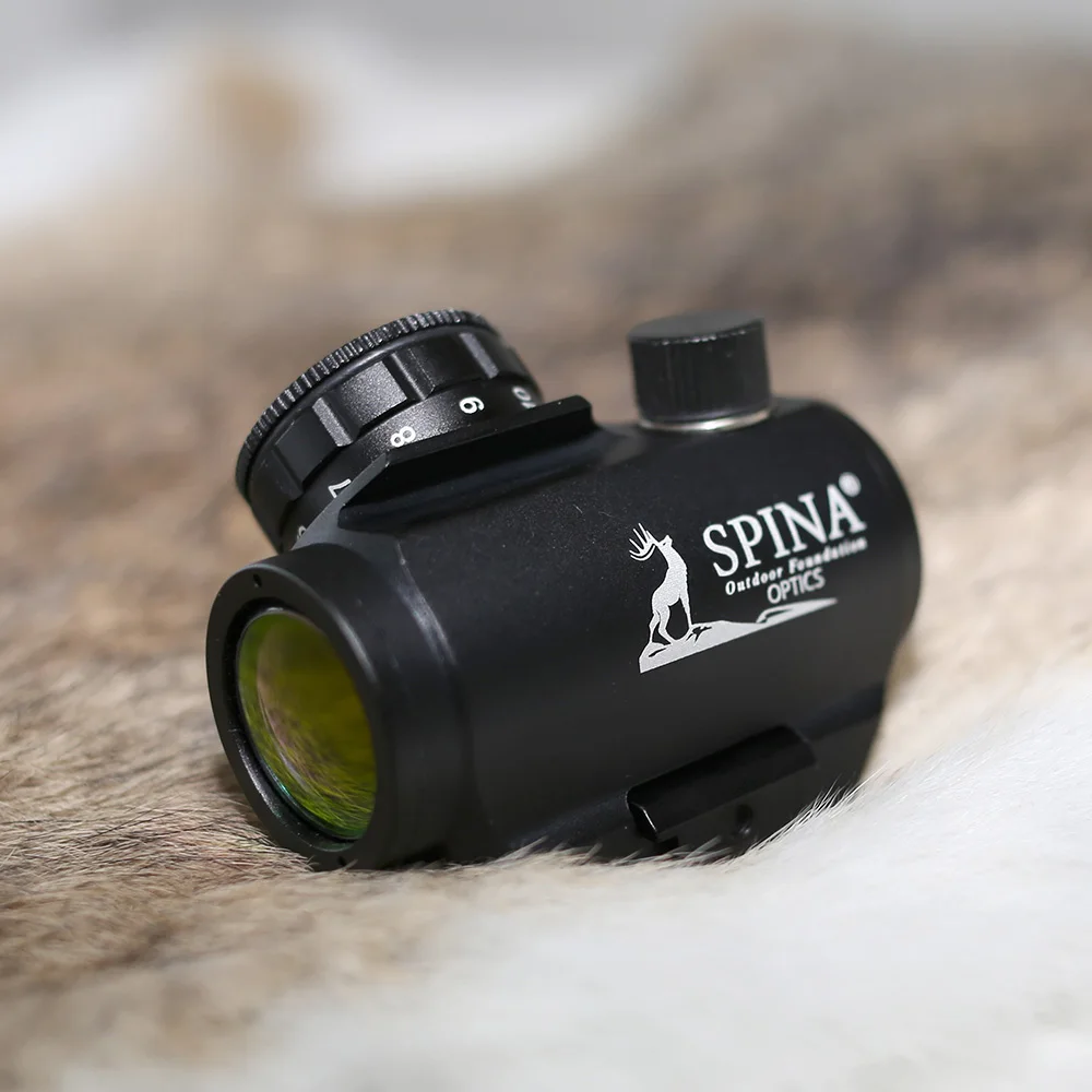 Охотничий оптический прицел SPINA OPTICS 1X25 Red Dot Sight Airsoft ударопрочный точечный для