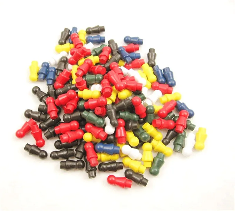 

60pcs\set 26*10mm Chess Pieces wooden checkers replacement chinese checkers game parts (NO Chessboard) For Board Games 6 colors
