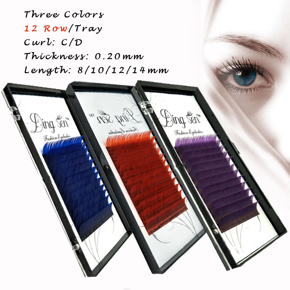 

3 Colors Handmade Eyelashes Soft Long False Eyelash Extensions Makeup Tool Falsche Wimpern