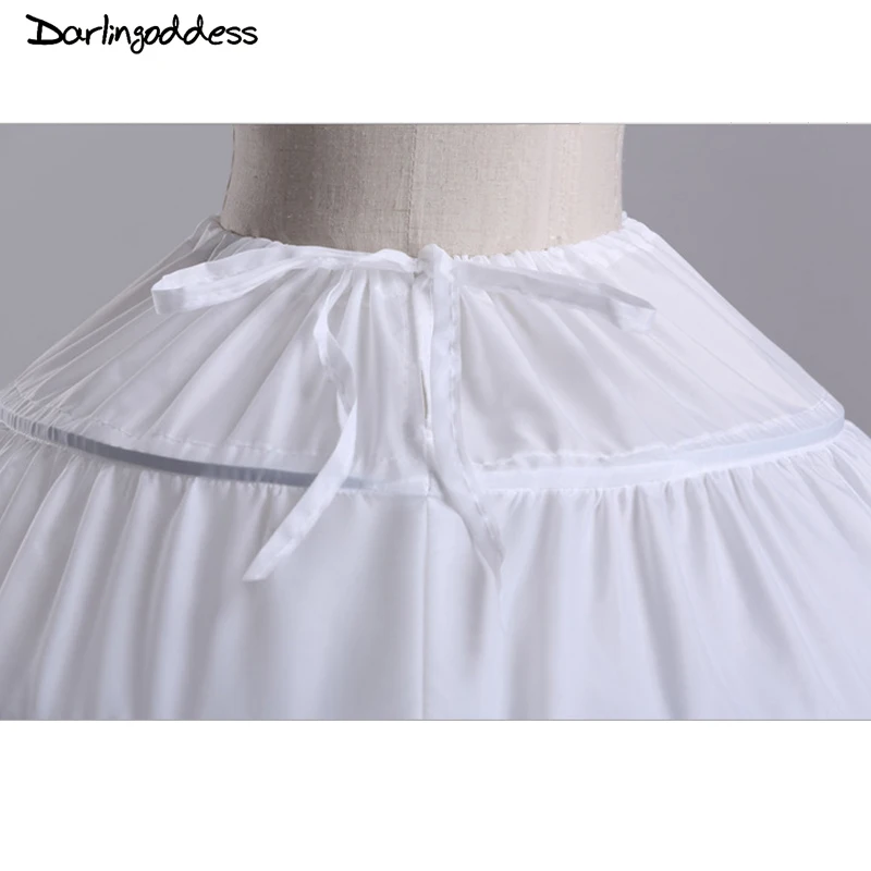 Высокое качество дешевые белые 6 обручей Подъюбники размера плюс органза для Бала Свадебные платья кринолин нижняя юбка