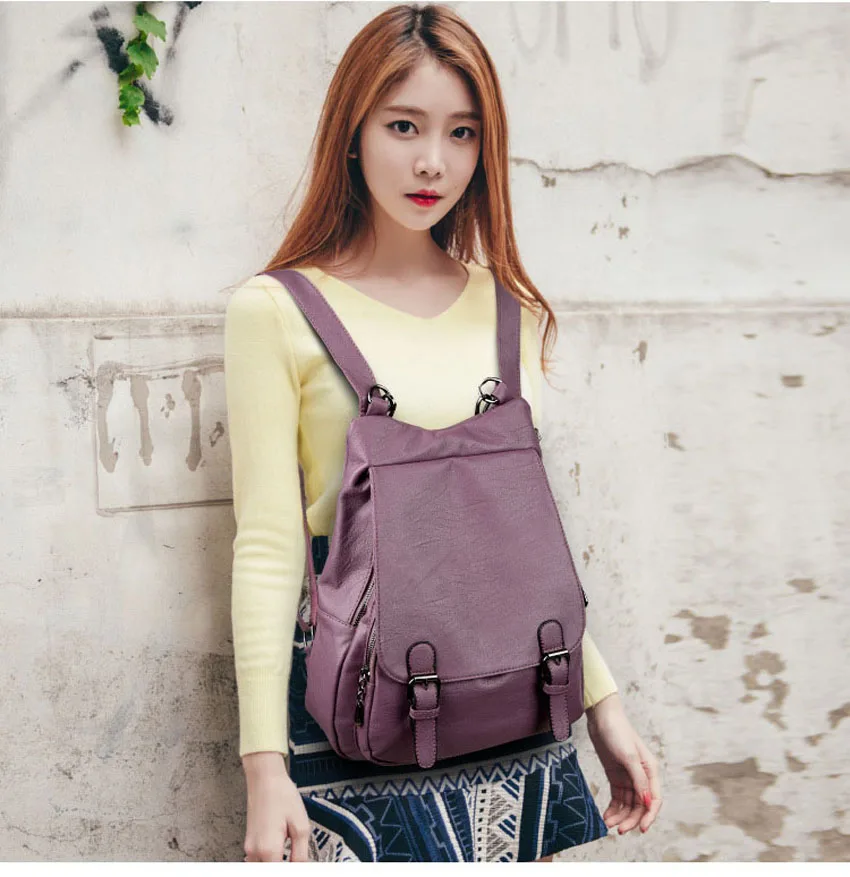 Mochila de couro рюкзак mochilas mujer plecak damski Школьные сумки Сумка для женщин back pack zaino donna bagpack водостойкий
