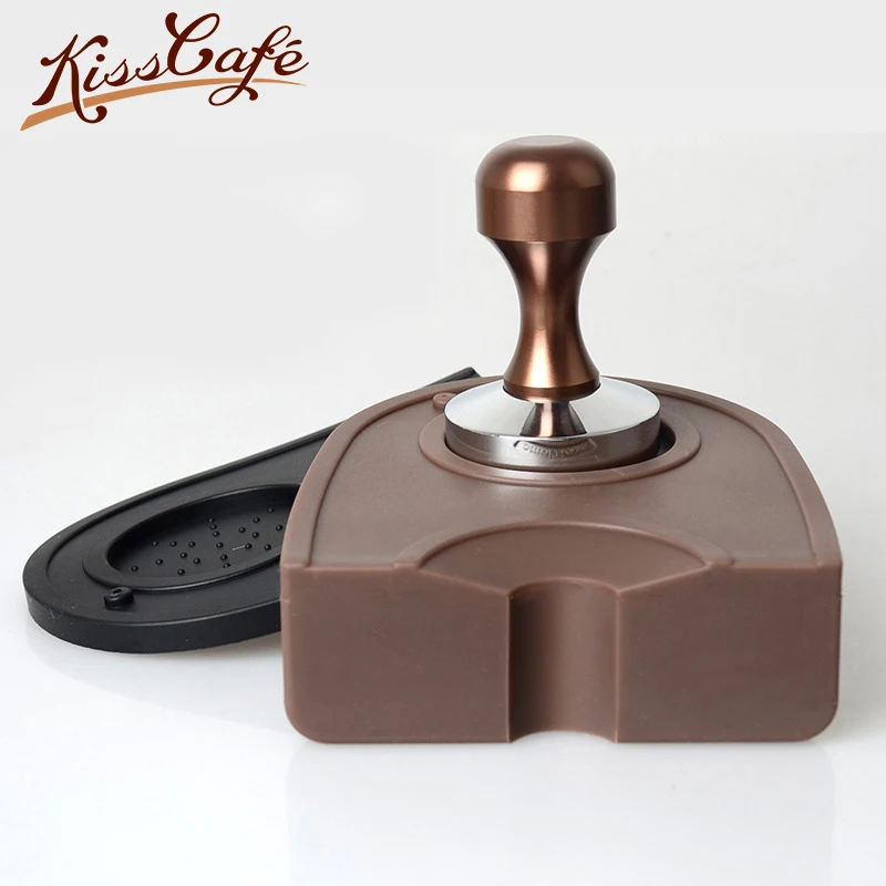 

Silicone Coffee Tamper Holder Powder Pad Antiskid Coffee Tamper Mat Espresso Coffee Machine Table Side Pad