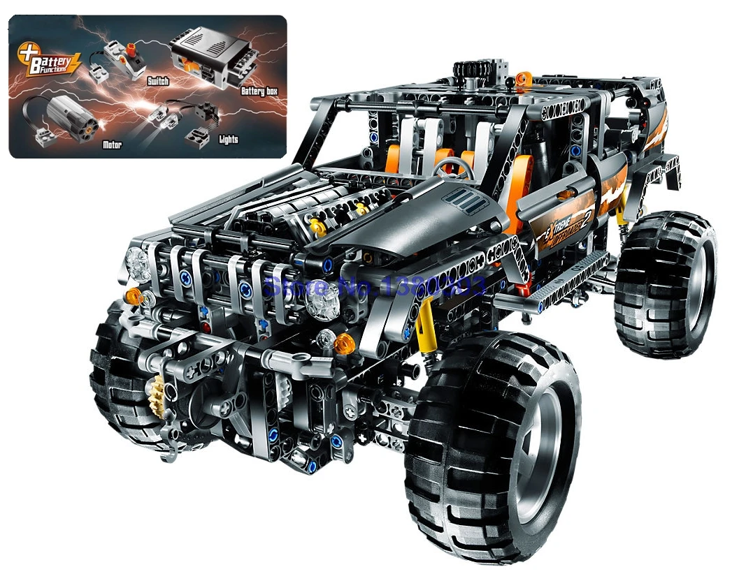 

brand 20030 Technic OFF ROADER Building Blocks With Electric Motors Power Functions Model Bricks Compatible With wange 8297