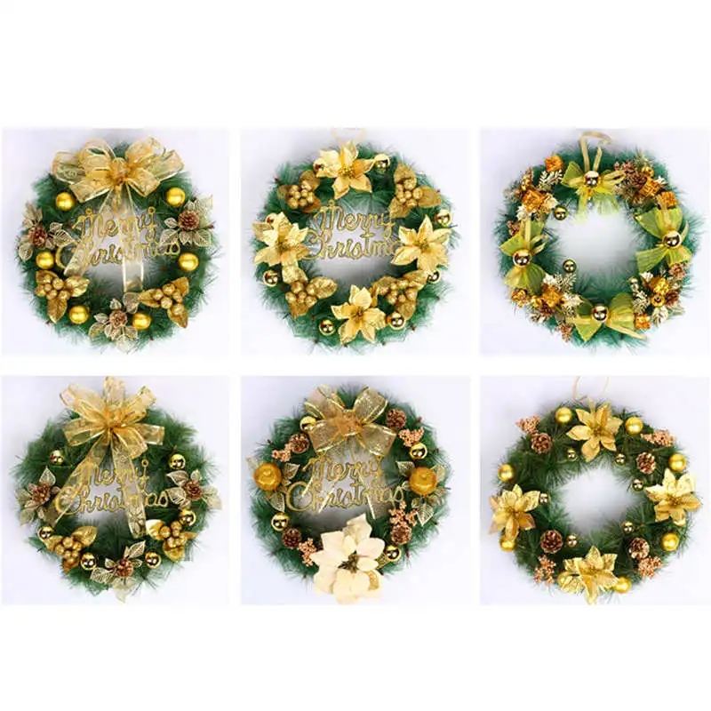 Rattan Berry Maple Leaf Fall Door Wreath Door Ornament Halloween Window Holiday Festival Wedding Party Christmas Decor #2o17 (3)