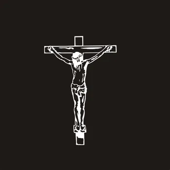 

New Car Styling personality Cross Jesus Christian Fashion Window whole car body stickers car truck decals decoration accessories