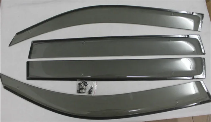 Side Window Sun Shield Visors Vent Rain Wind Deflector Guard For TOYOTA Land Cruiser 200 LC200