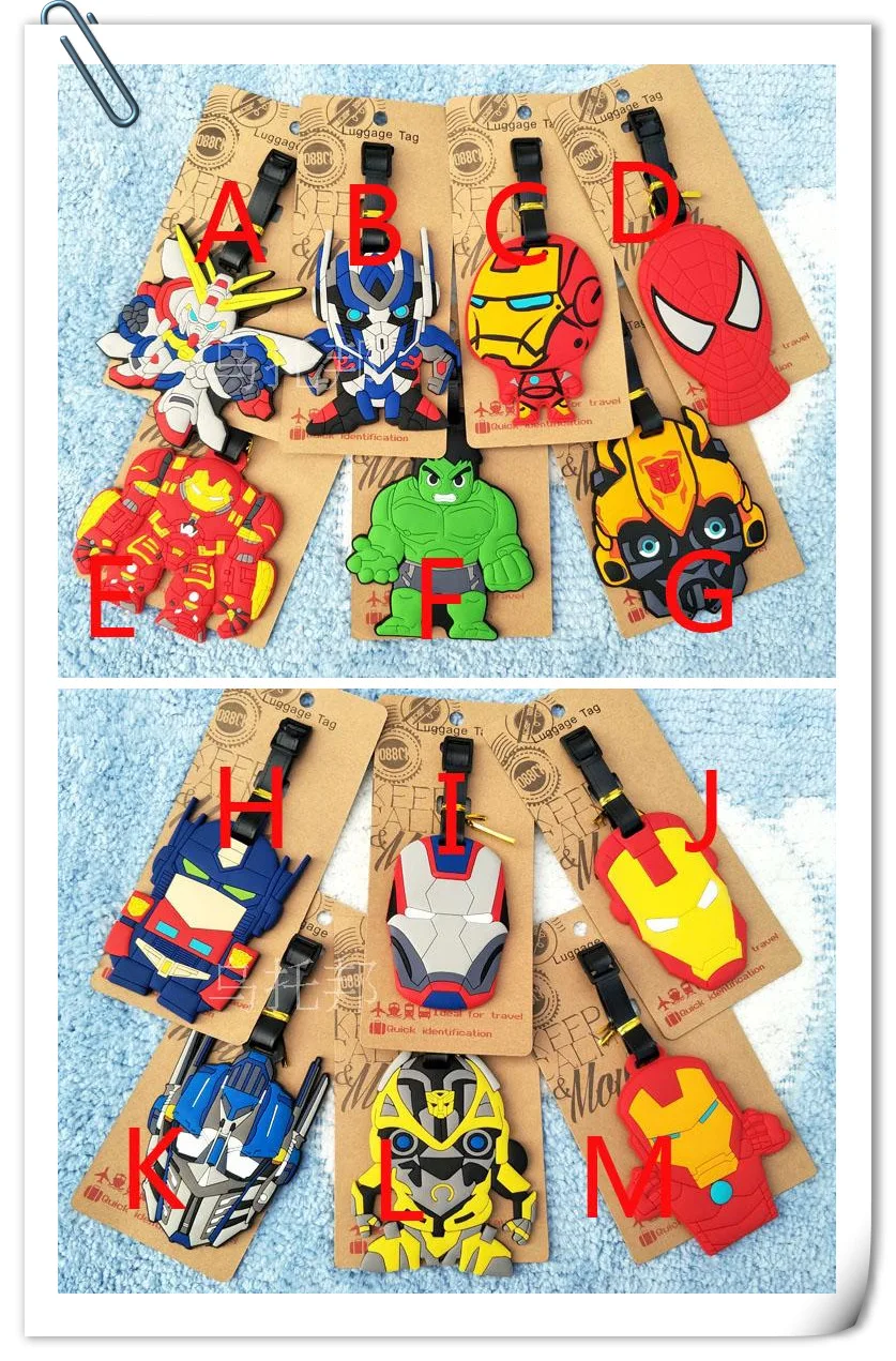 

IVYYE The Avengers Hero Anime Action version Figures Cartoon Luggage PVC Decorative Suitcase Figure Ornaments Tags Toy New Gifts