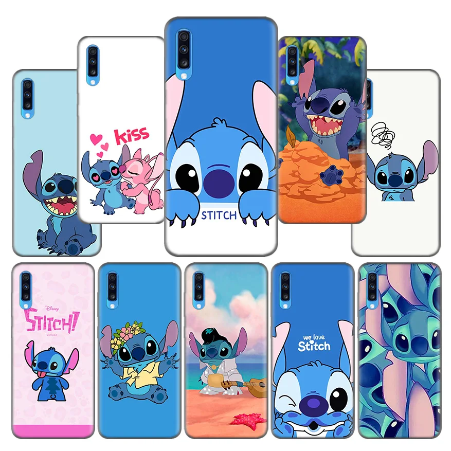 

Cute Cartoon Stich Pattern Case for Samsung Galaxy A10 A20 A30 A40 A50 A60 A70 A80 A20e A6 A8 A7 A9 Plus 2018 Phone Shell Cover