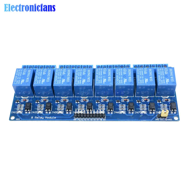 8 канальная плата релейного модуля 5 В для Arduino оптосоединитель канальное реле