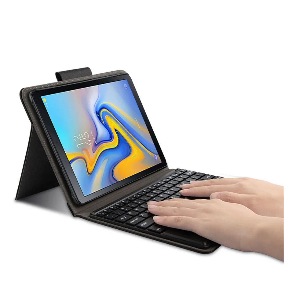 Чехол с Bluetooth клавиатурой для Samsung Galaxy Tab A A2 10 5 2018 дюйма Φ T595 T597 съемный чехол