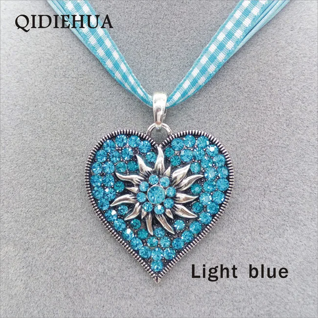 Новинка модное винтажное ожерелье QIDIEHUA с подвеской в форме сердца ювелирные