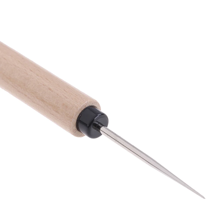 1 шт. деревянная ручка швейная прошивка штамповка W215 кожа ремесленное Шило инструмент отверстие производитель