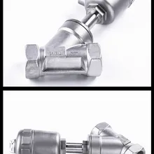 DN15 1/" внутренняя резьба 304 из нержавеющей стали угловой поршень с посадочным местом пневматический клапан высокотемпературный корпус для пара