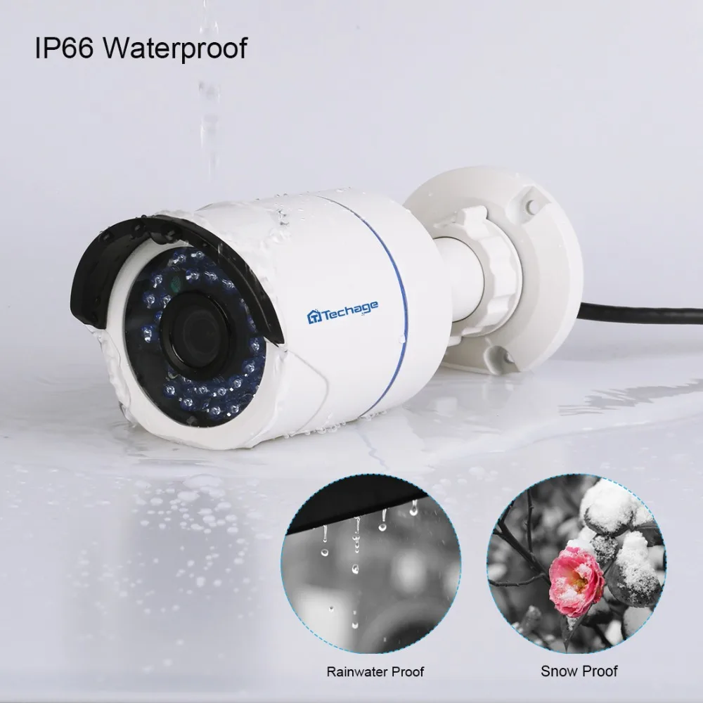 Techage 8CH 1080P POE CCTV IP камера системы 2MP HD 10,1 дюймов ЖК-монитор NVR безопасности водонепроницаемый видеорегистратор Видео Комплект