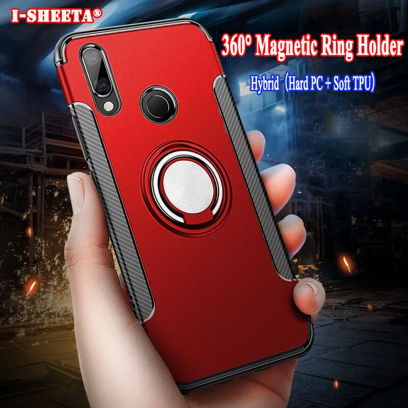 Ultra Thin Armor Case For Xiaomi Redmi 5 Plus Y2 Note 7 6 Pro 6A 360 Magnetic Metal Ring Holder Soft TPU Matte Hard PC Cover |
