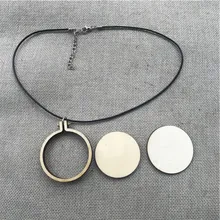 Wrmhom dia50mmミニ刺繍フープラウンド木製刺繍枠2インチハンドステッチフープクロスフレーミングフー(China)