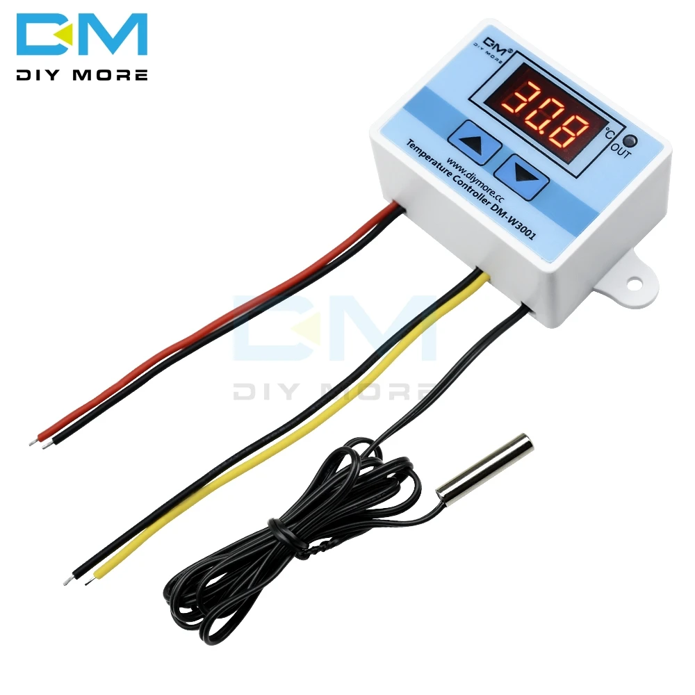 XH-W3001 220V 10A Digital Display LED Temperature Controller with Thermostat Control Switch Probe