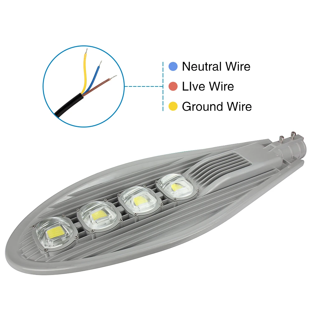 AC85-265V 30 Вт 50 Вт светодиодный уличный свет IP65 Bridgelux 130LM/W светодиодный Светодиодный уличный свет 3 года гарантии 1 шт. в партии