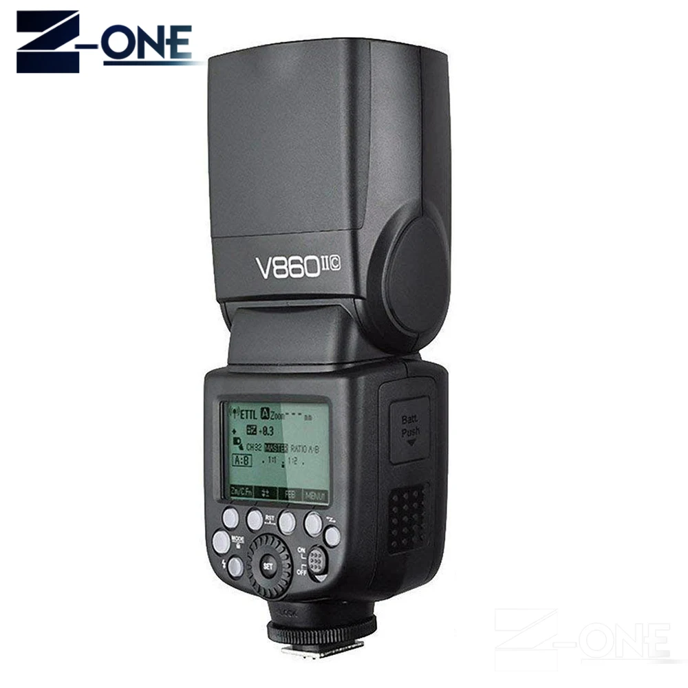 Godox Ving V860II V860II-C/N/S/F/O E-TTL HSS 1/8000 Speedlite вспышка для Canon Nikon sony DSLR камера без VB-18 батареи