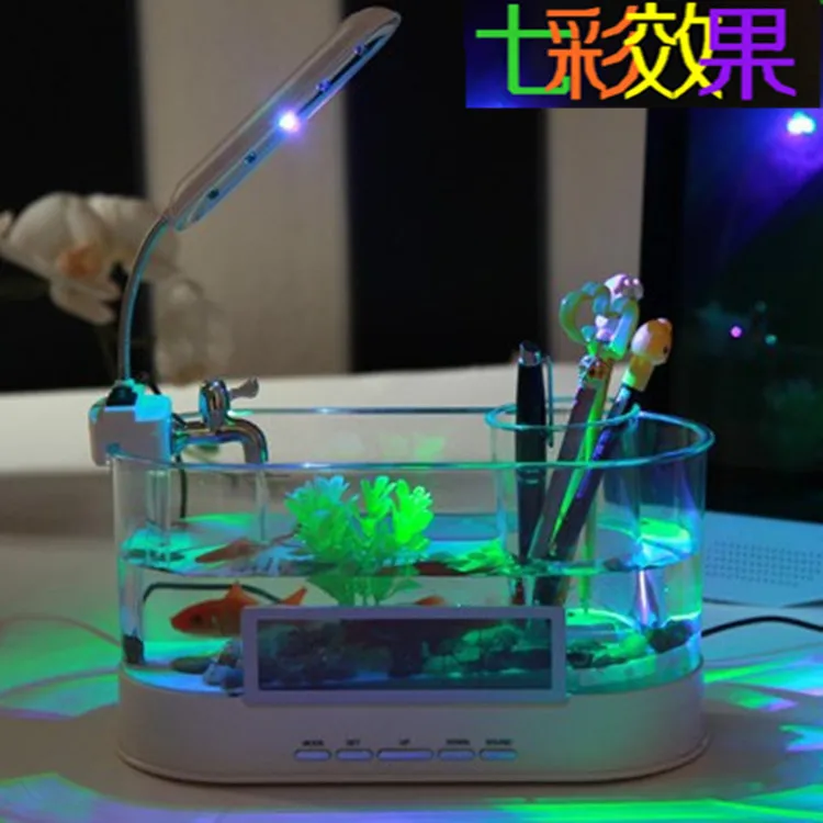 Supply Usb Mini Akuarium Lampu Warna Warni Kreatif Kecil Desktop
