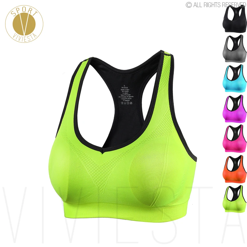 neon sports bra